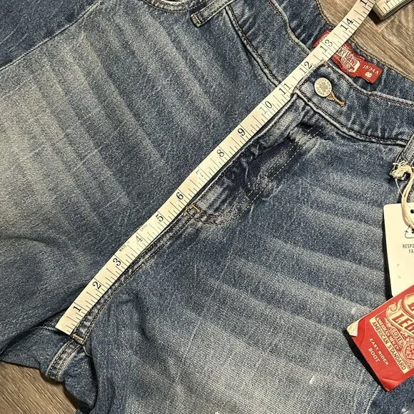NWT Lucky Jeans Size 18 / 34 Legend Easy Rider Boot Cut Medium Wash Three Charms - Picture 7 of 16